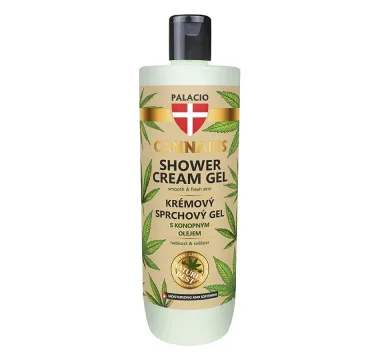 Krémový sprchový gel s konopným olejem
